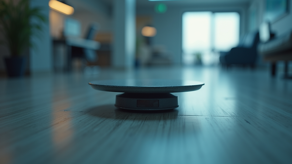 Eye-level view of a digital precision balance with a calibration weight