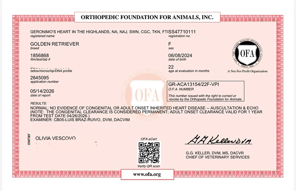 Waverly OFA Heart Clearance