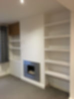 Alcove Cabinet with Floating Shelves