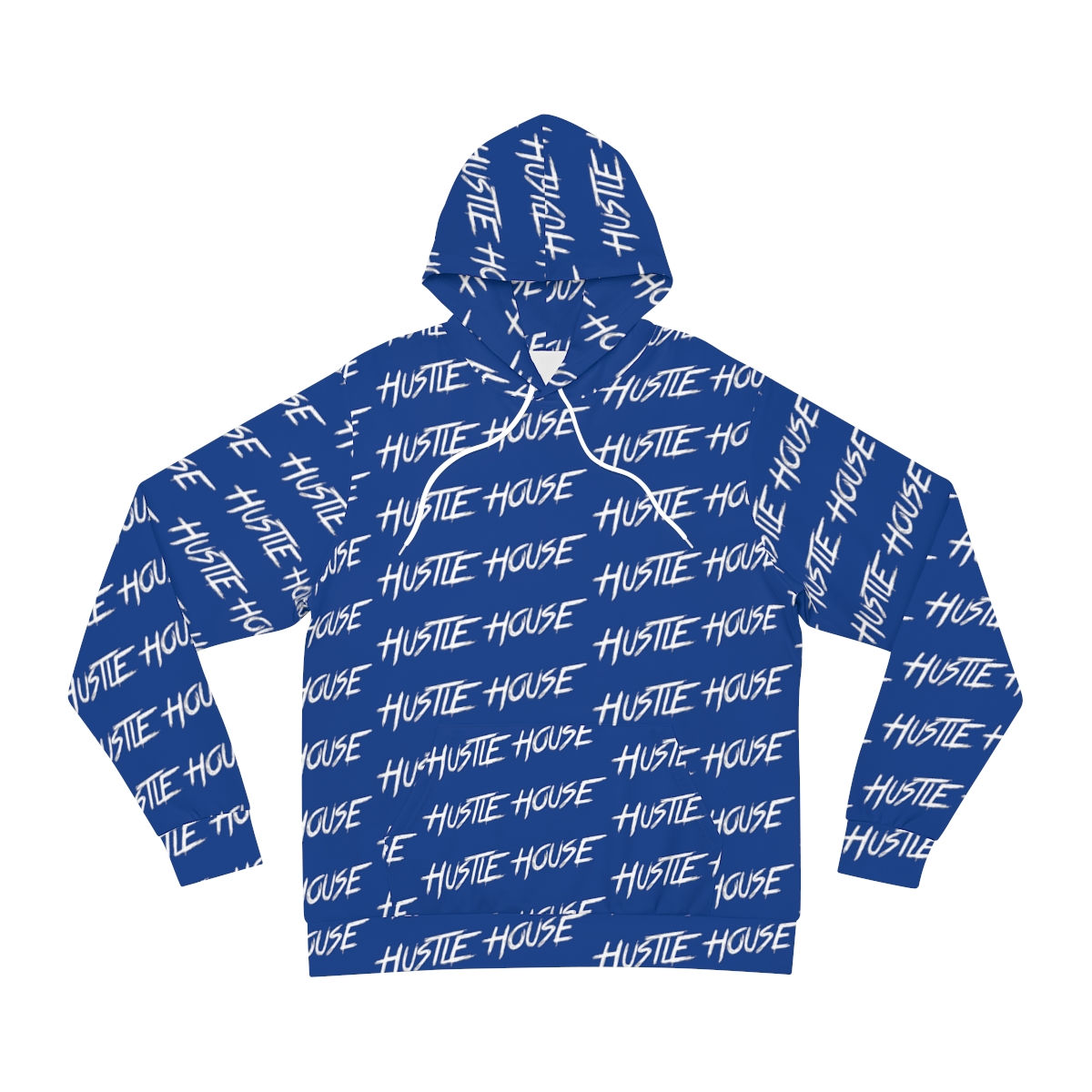 Blue Hustle House Paint Hoodie (AOP)
