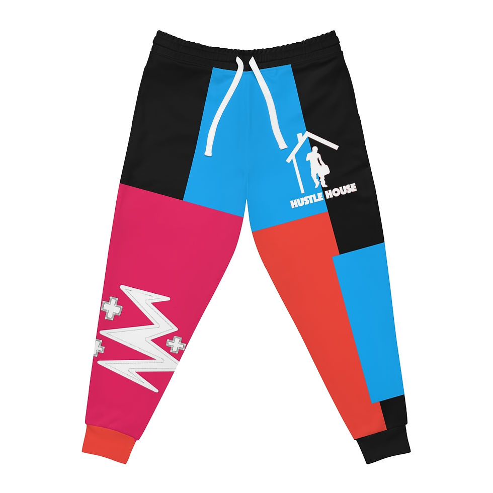Thumbnail: "BST Color Block" Hustle House Athletic Joggers (AOP)