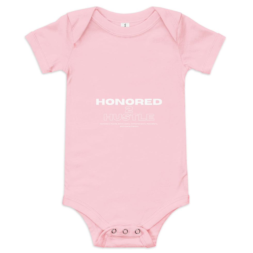 Thumbnail: Honored 2 Hustle Baby short sleeve one piece