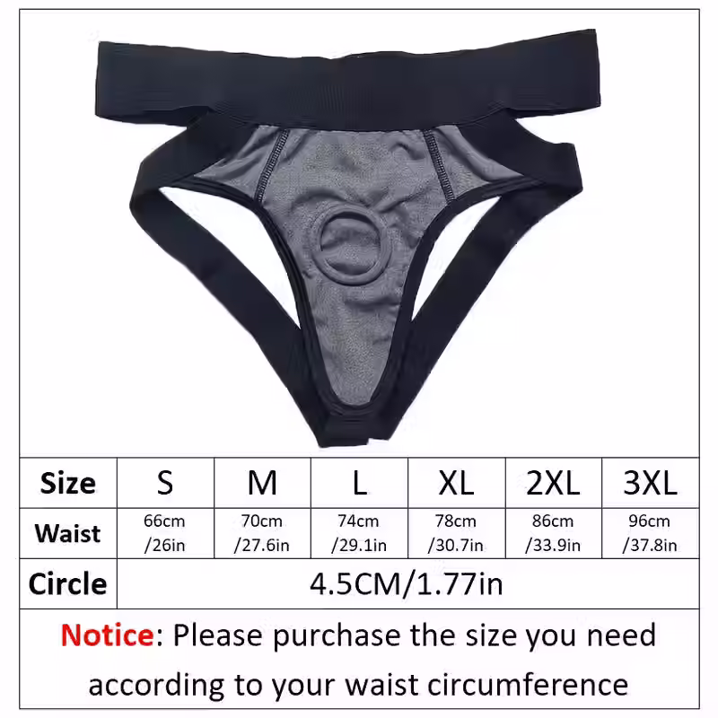 Miniatura: ARNÉS TIPO BRAGA EROS STRAP FIT PARA DILDO O PACKER TALLA L