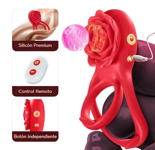 ANILLO VIBRADOR EROS BLOOM LITE CON CONTROL REMOTO