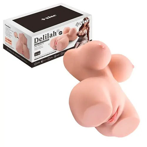 Miniatura: MASTURBADOR DELILAH TORSO VAGINAL Y ANAL CON VIBRACIÓN