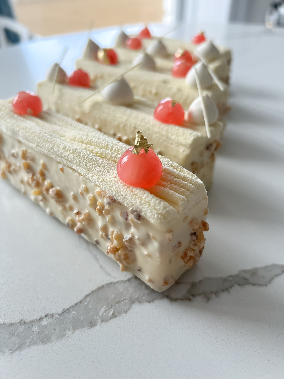 Vanilla, Yoghurt & Rhubarb Cheesecake