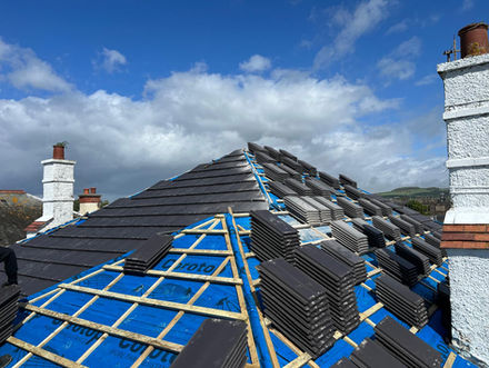 New roof installation on residential property in Glasgow