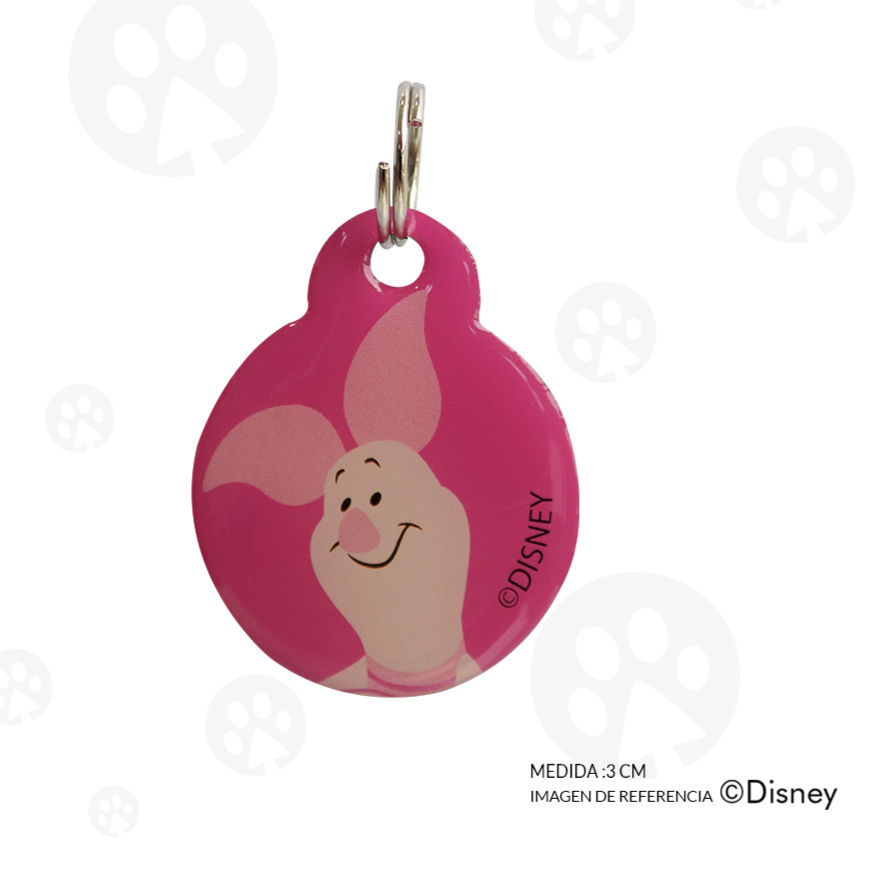 Placa de identificación Piglet Disney #16 (3cm)