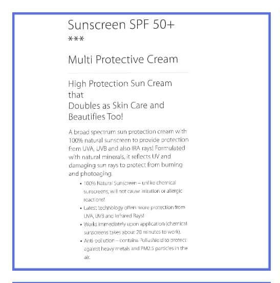 Thumbnail: Sun Screen SPF 50+