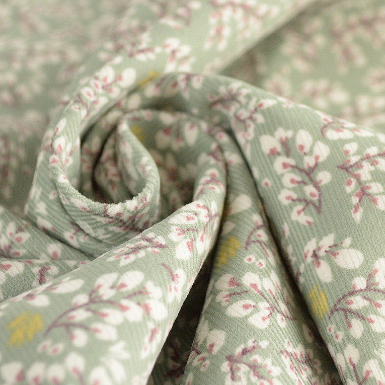 Miniature : Sac Mary Poppins Velours "Flore"