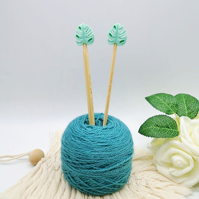 Miniature : Lot de 2 Stoppeurs de Maille "Monstera" - 8 coloris disponibles