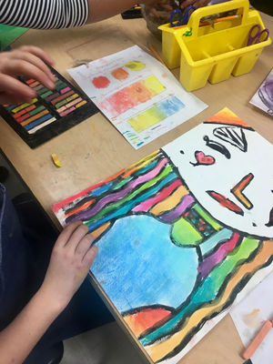 3rd Grade Abstract Portraits