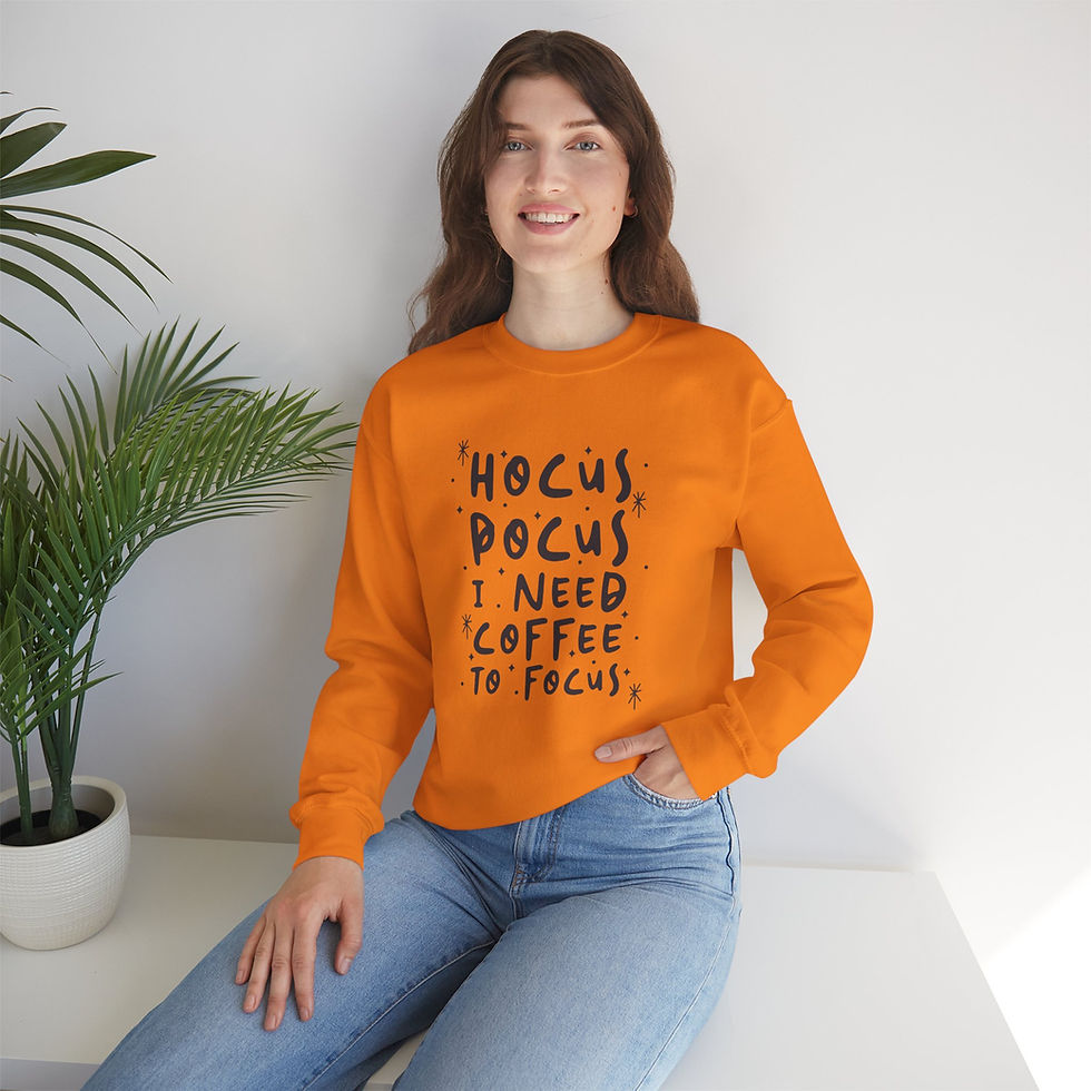 Thumbnail: Hocus Pocus I Need Coffee to Focus Sweatshirt