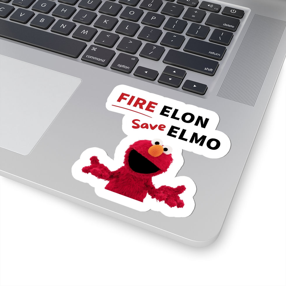 Fire Elon, Save Elmo Stickers