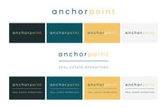 Logo designs for Anchor Point Real Estate Operations.