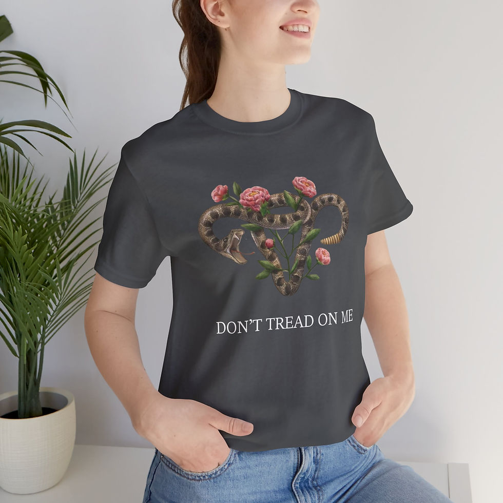 Thumbnail: Don't Tread on Me Uterus Tshirt