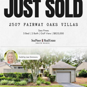 "Just Sold" real estate announcement with house image.