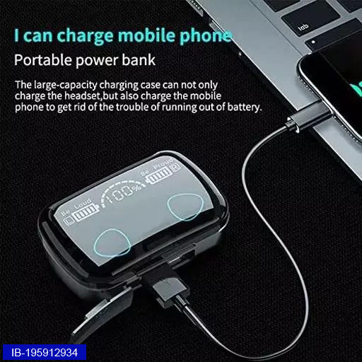 Thumbnail: boA_t Airpods Earbuds M10 W-B headphones V5.1 charging 2200MAH power bank