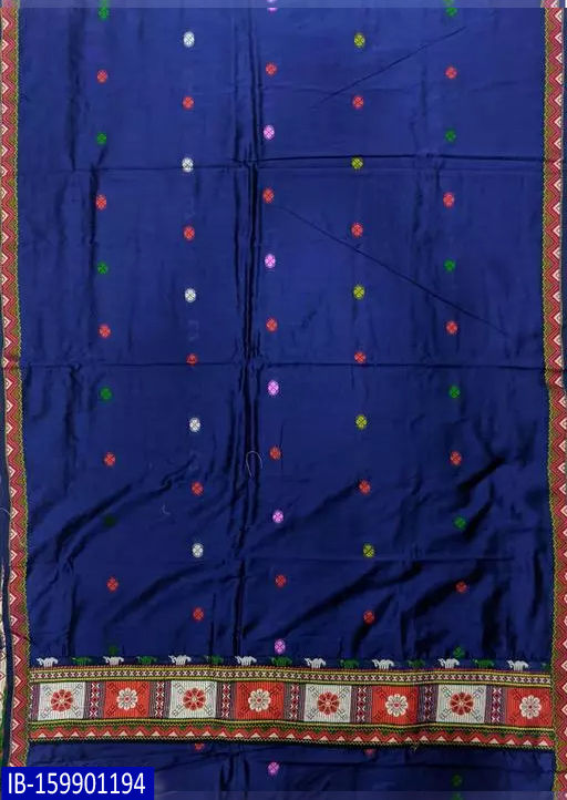 Thumbnail: SKiran's Assamese Art Mercerised Cotton Blend Mekhla Chador