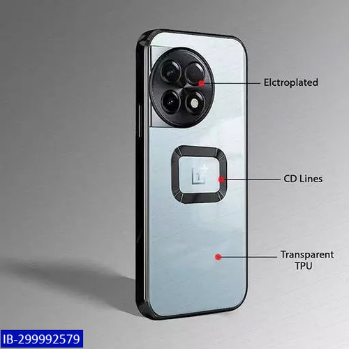 Oneplus 11R Black CD Chrome Back Cover C...