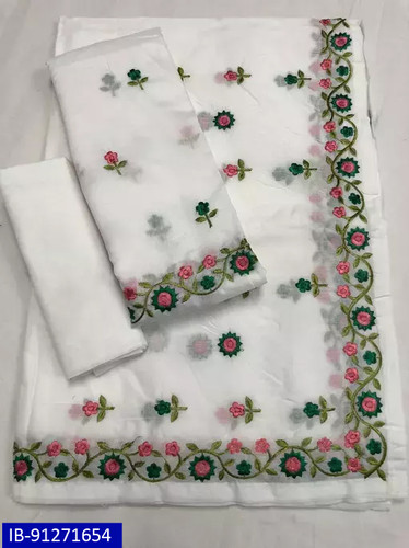 COTTON Embroidery ASSAMESE MEKHELA SADOR...