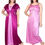Thumbnail: Women's Satin Nightdress Mulpti pakc of 2