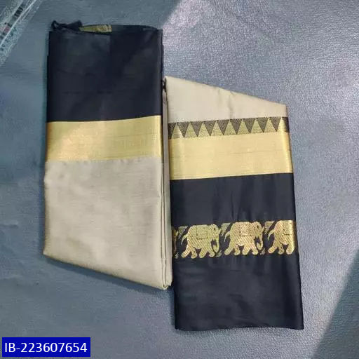 Thumbnail: Evere green Hahti Design saree for Women