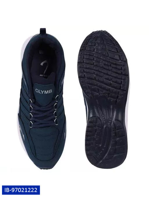 Thumbnail: CLYMB M-Cosco-White Mesh Eva Running/Walking/Gym Sports Shoes For Men