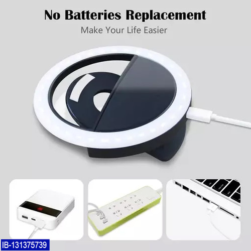 Mini High Bright 36 LED Clip on Selfie Smartphone Ring Light with 3 Level | IndiaeBazaar