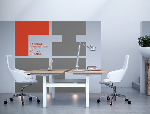 RISC office wall mockup