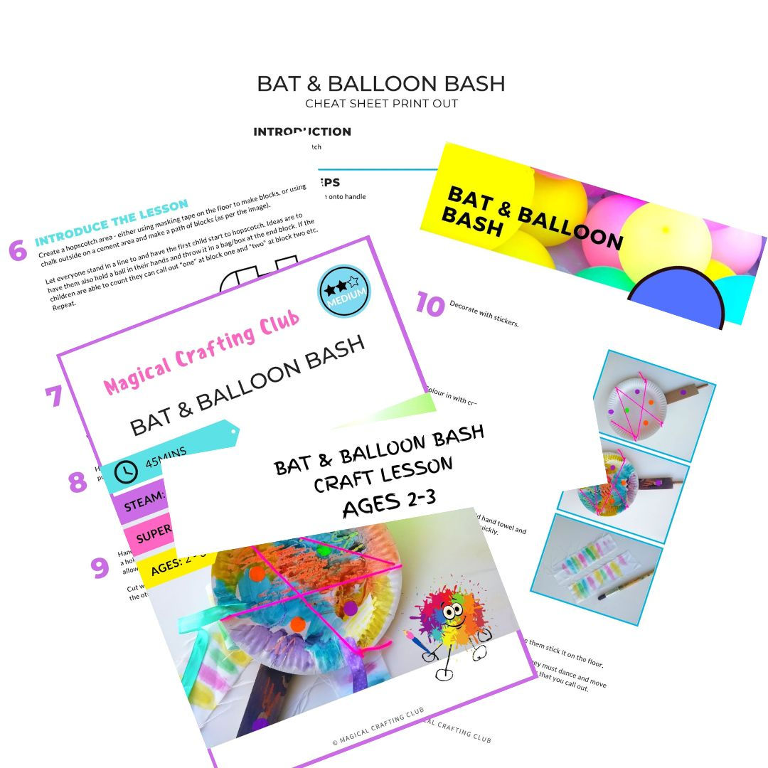 Bat & Ball Bash: Digital Craft Lesson (age 2-3)