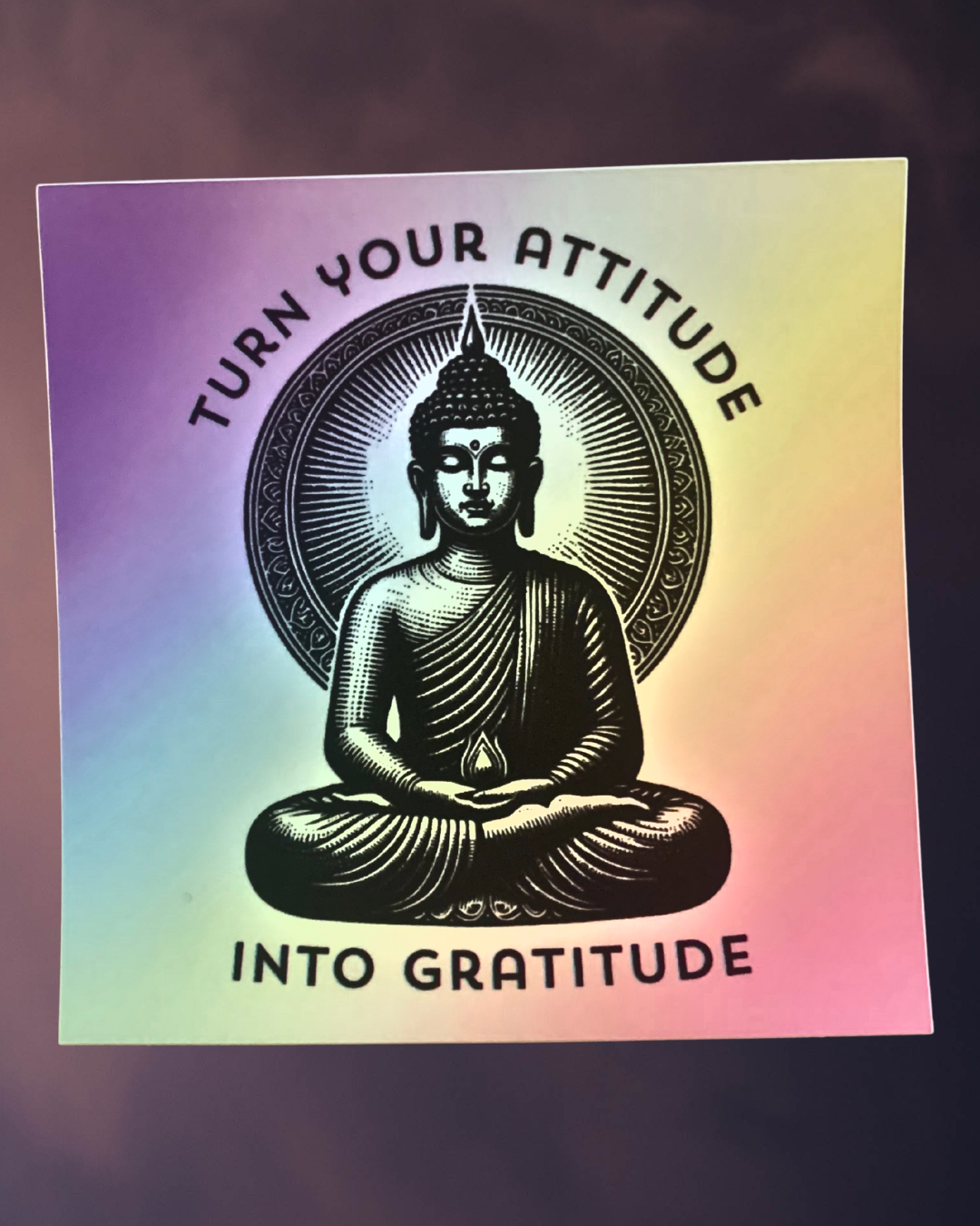 Turn Your Attitude Into Gratitude Sticker