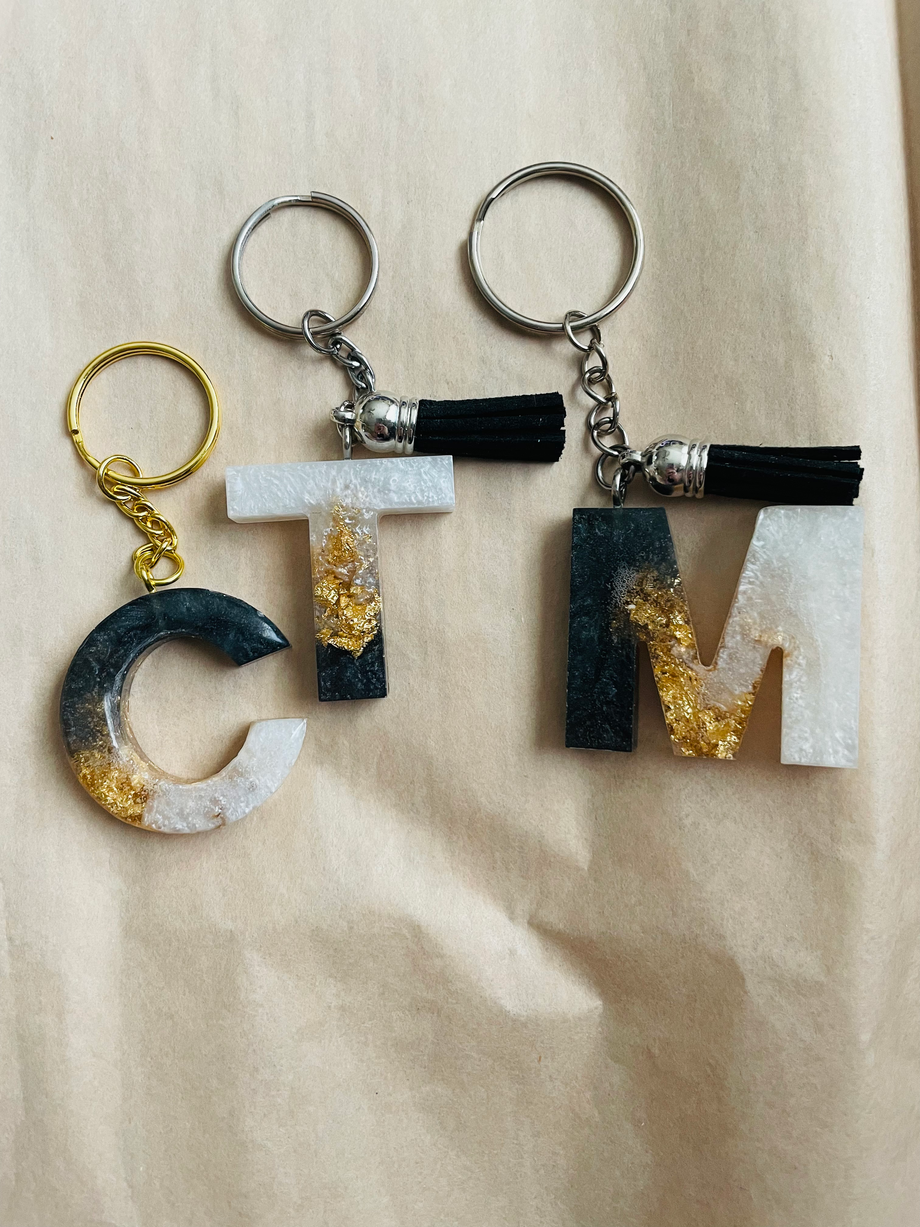 Fancy Letter Keychain
