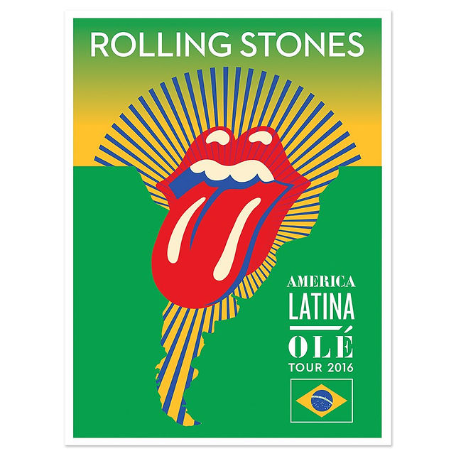rolling stones america latina olé tour 2016 brasil arte oficial turnê