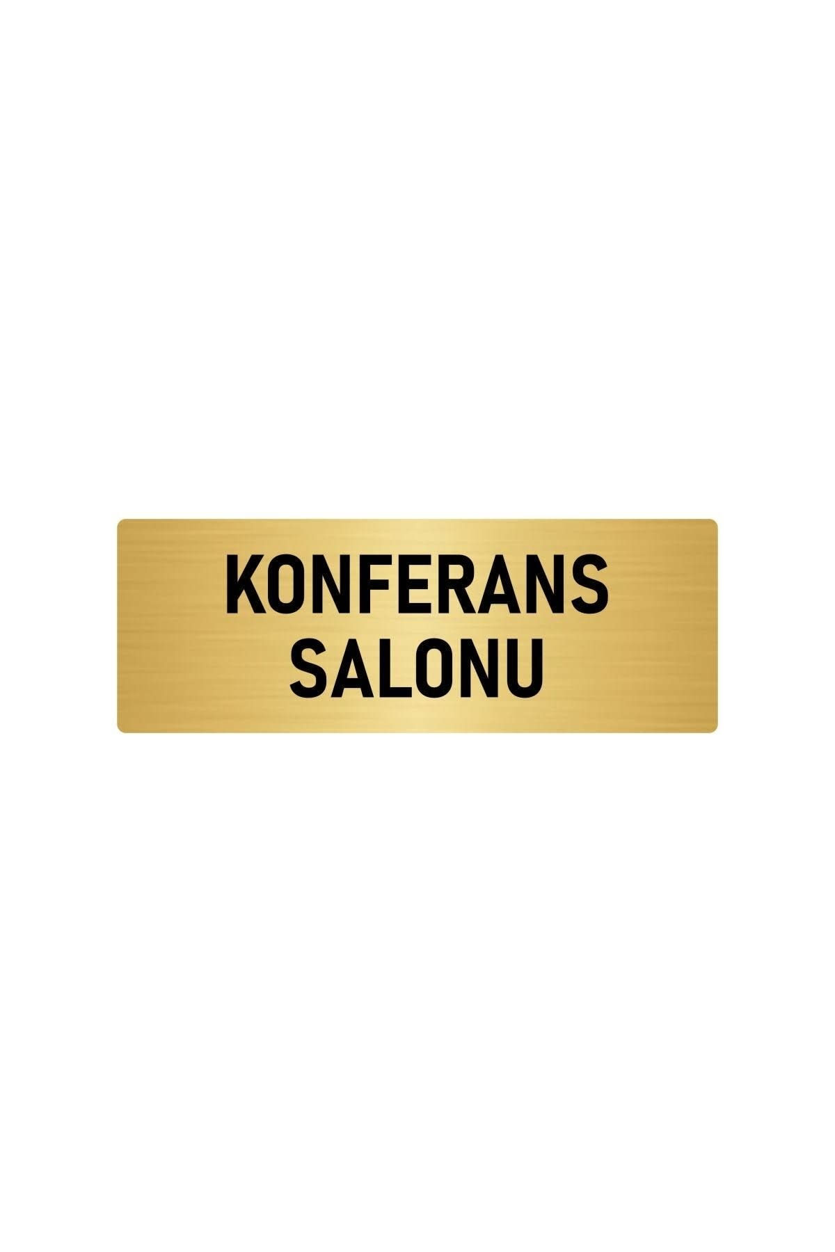 Metal Yönlendirme Levhası, Departman Kapı Isimliği Konferans Salonu 7x20 Cm