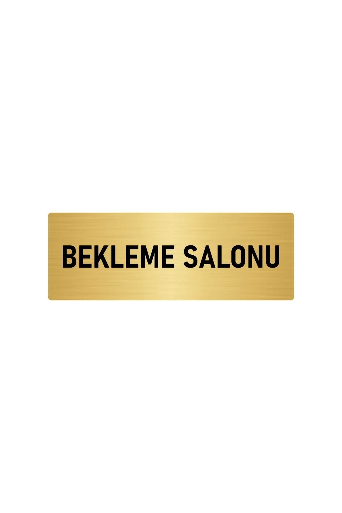 Metal Yönlendirme Levhası, Departman Kapı Isimliği Bekleme Salonu 7x20 Cm