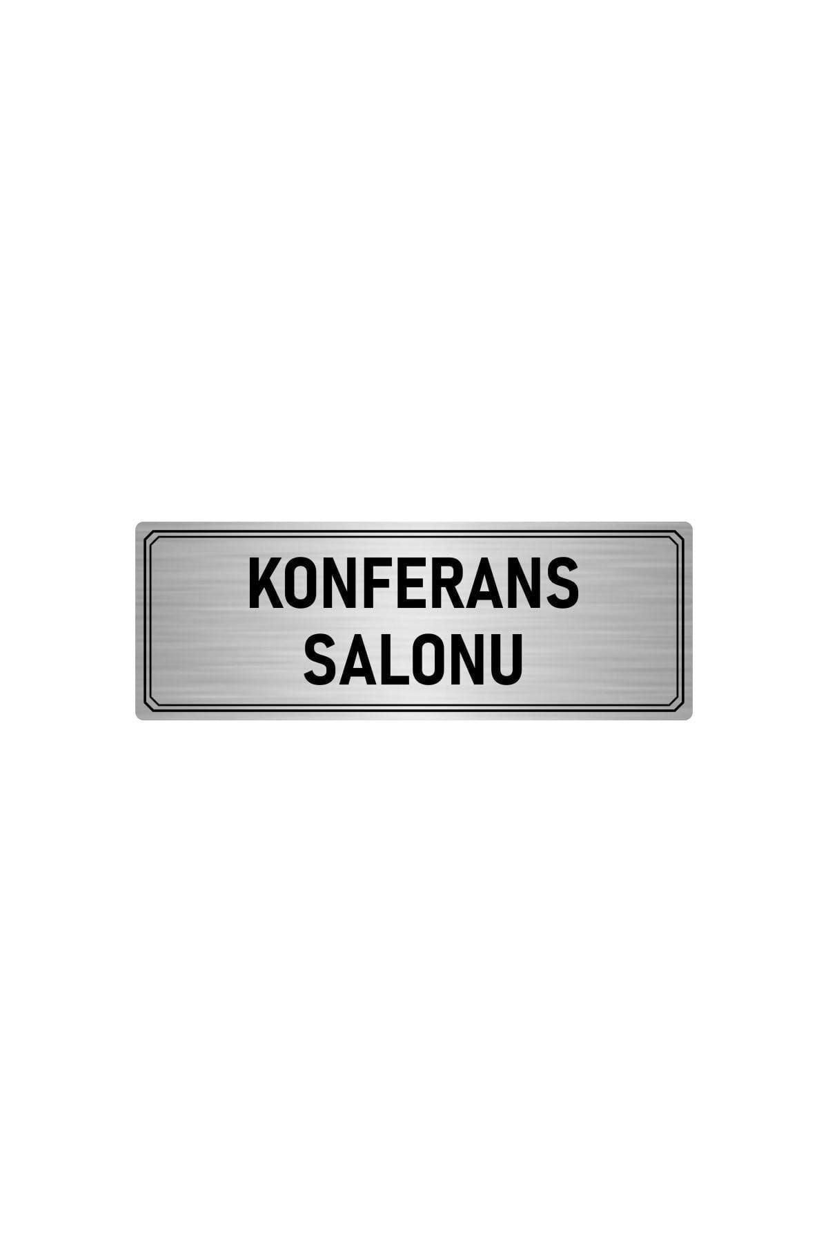 Metal Yönlendirme Levhası, Departman Kapı Isimliği Konferans Salonu 5x20 Cm