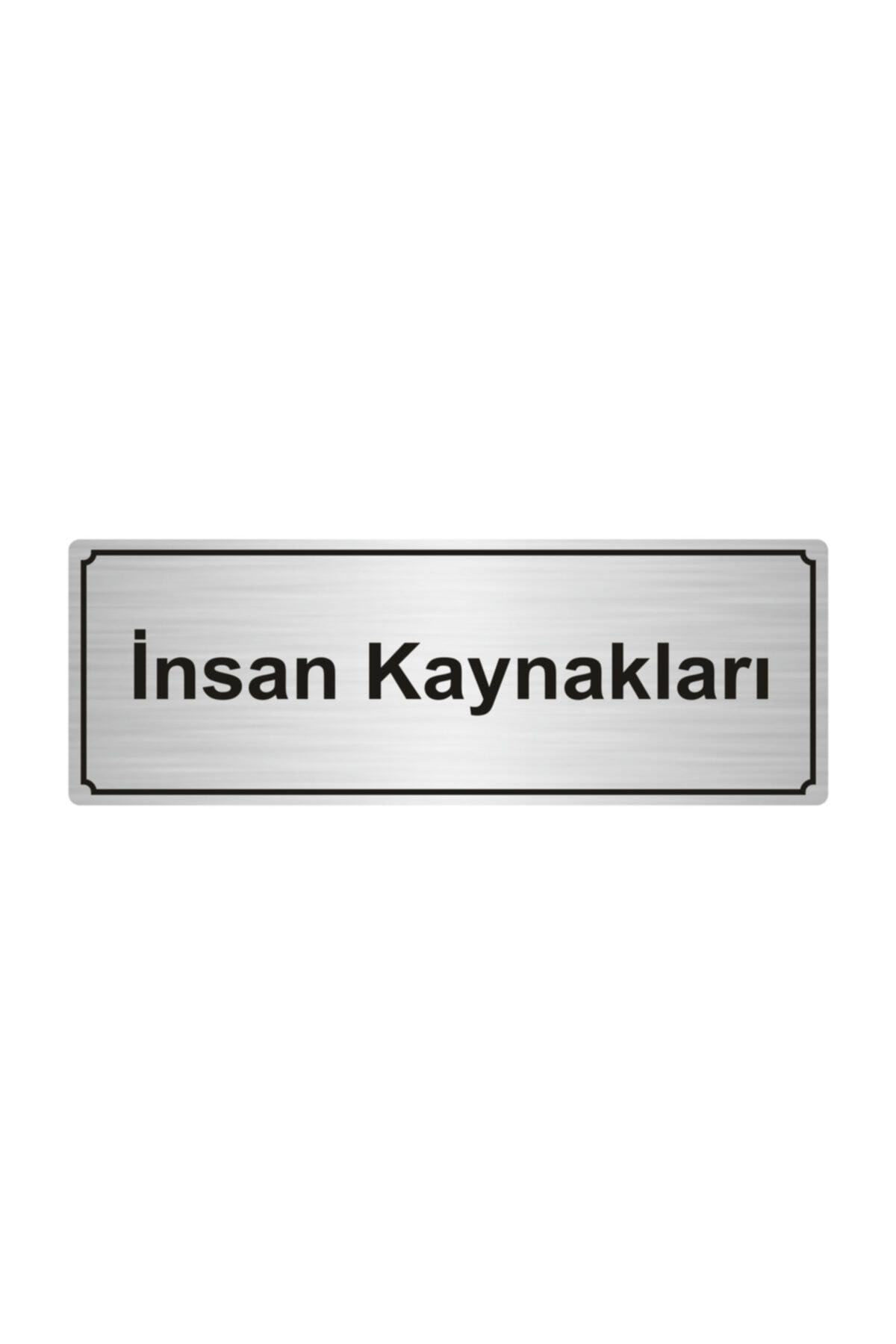 Izinsiz Girilmez Yönlendirme Levhası  Gümüş Renk Metal  7cmx20 cm.
