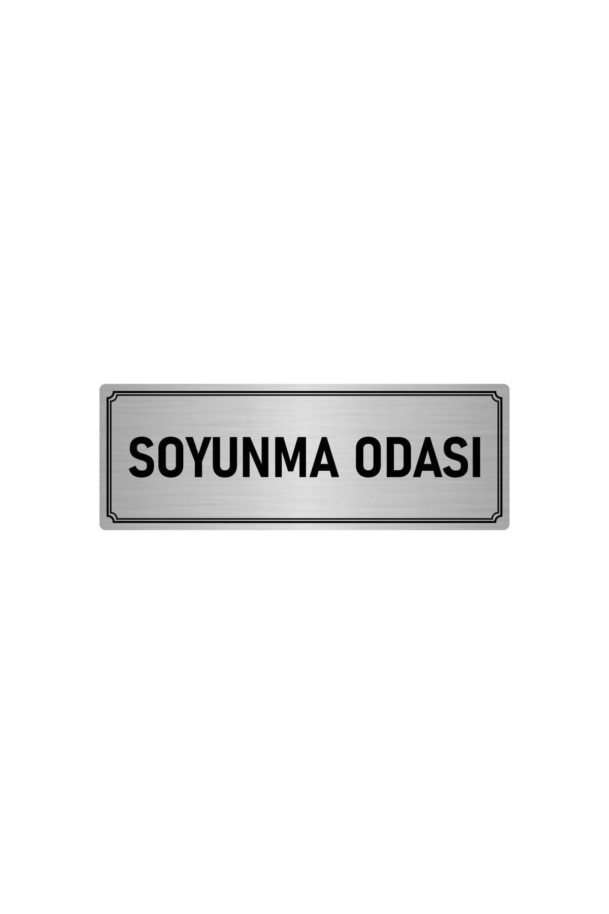 Metal Yönlendirme Levhası, Departman Kapı Isimliği Soyunma Odası 10x20 Cm