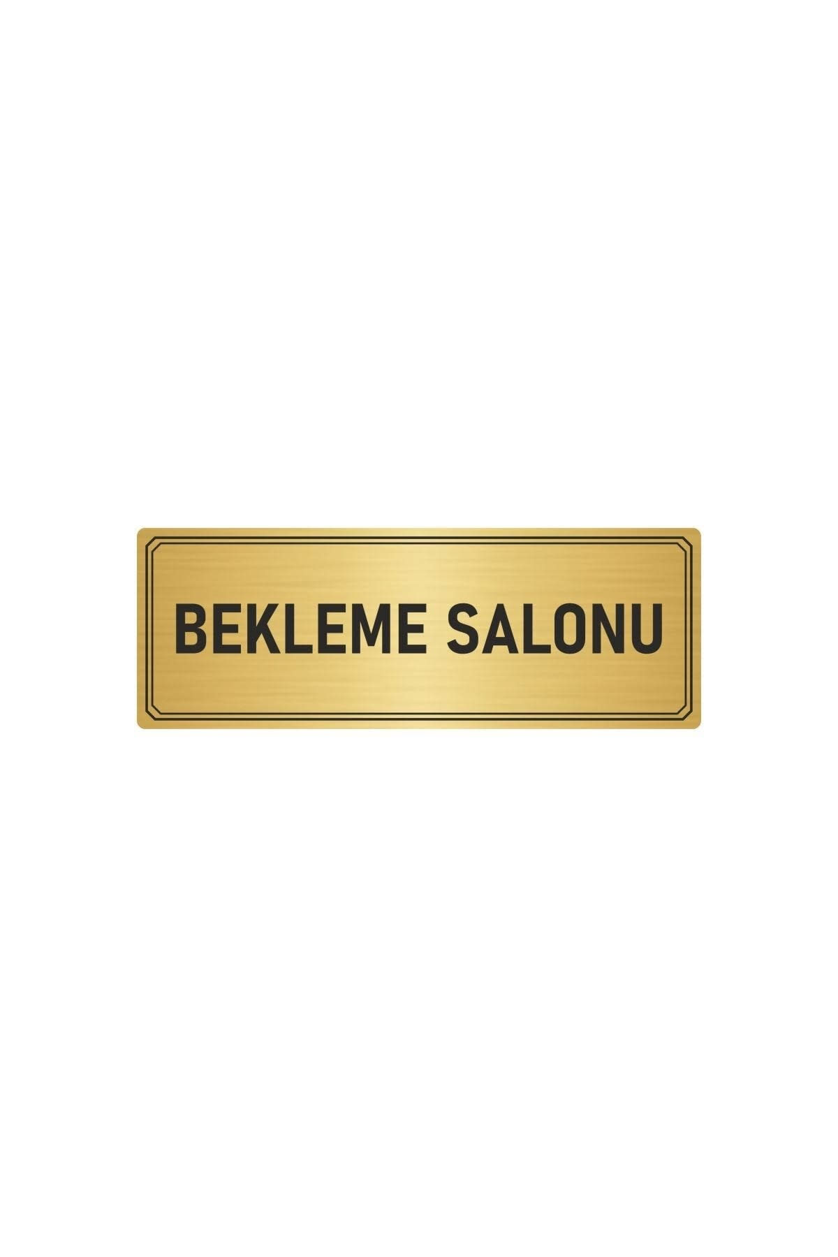 Metal Yönlendirme Levhası, Departman Kapı Isimliği Bekleme Salonu 5x20 Cm