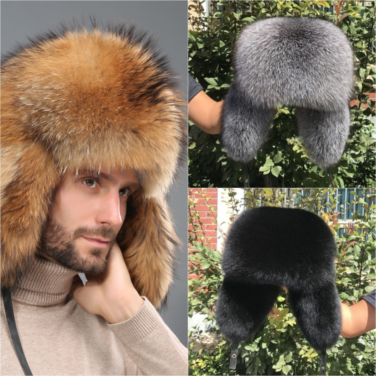 FH029 men fox hat