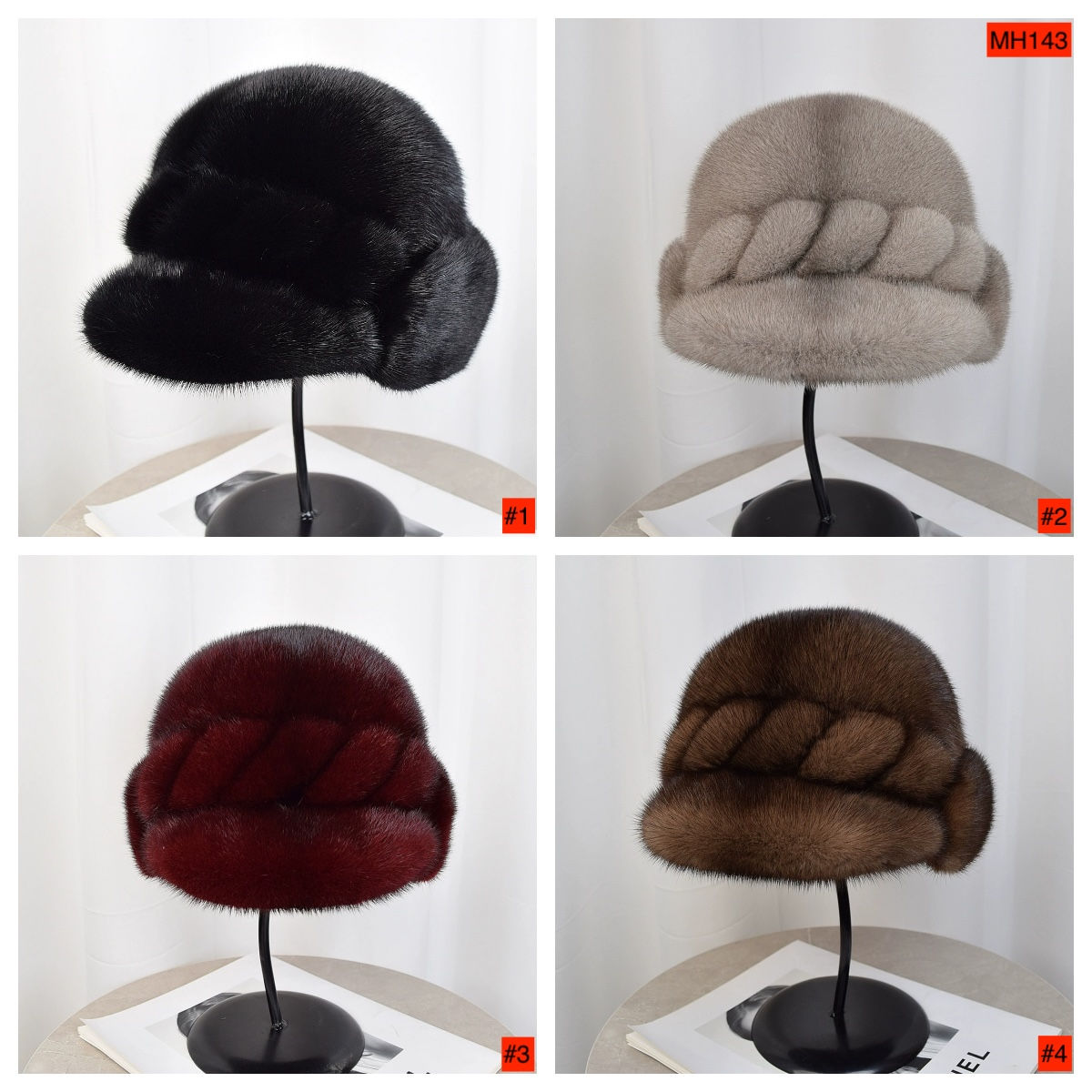 MH143 mink hat