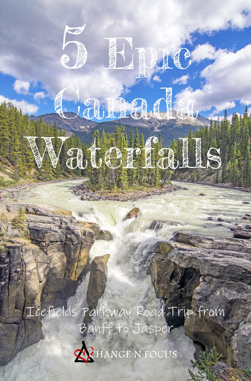 must see Canada waterfalls pin