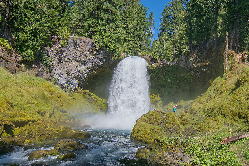 Sahalie Falls on McKenzie River