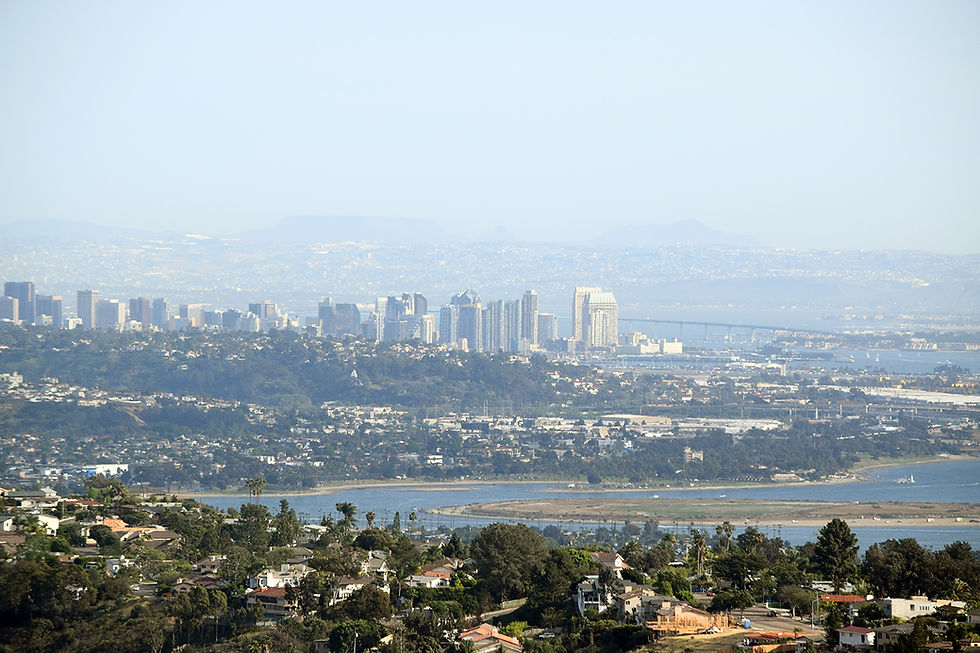 View of San Diego from Mt Soledad