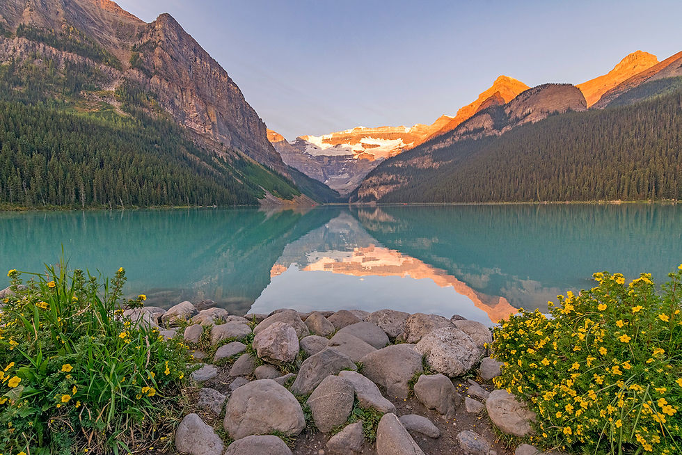 Sunrise Lake Louise Banff Canada