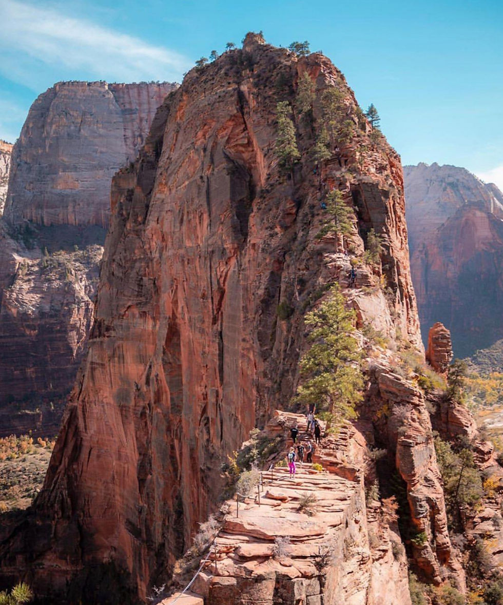 Chains portion Angels Landing Zion