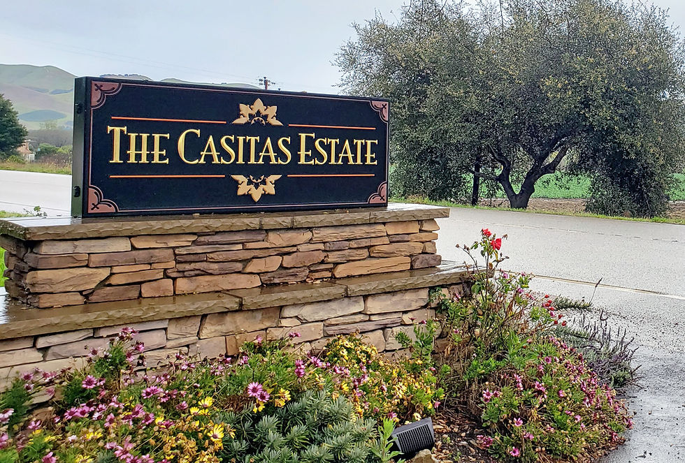 Casitas Estate property signage