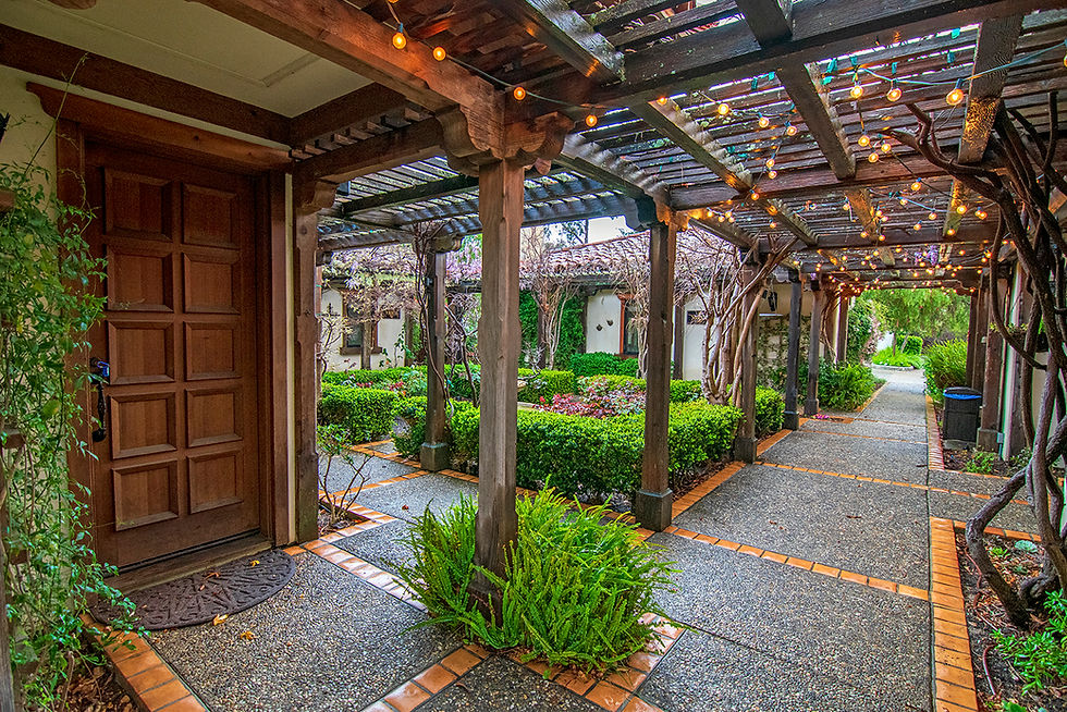 Casitas Estate open air walkways