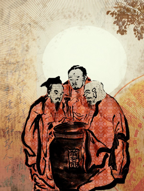 Buddha, Lao Tzu and Confucius